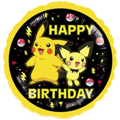 Folinis balionas POKEMON HAPPY BIRTHDAY