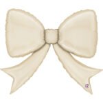 Folinis balionas SATIN CREAM BOW