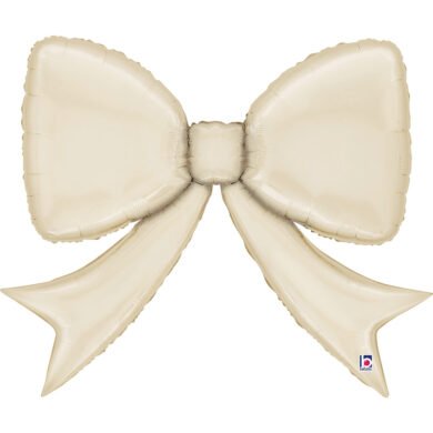 Folinis balionas SATIN CREAM BOW