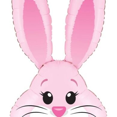 Folinis balionas  CUTE RABBIT LIGHT PINK
