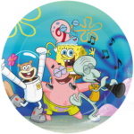 Popierinės lėkštutės SPONGEBOB