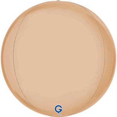Folinis balionas GLOBE SATIN NUDE