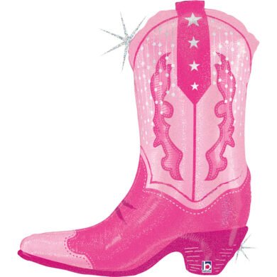 Folinis balionas PINK COWGIRL BOOT