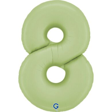 Folinis balionas 8 SATIN OLIVE GREEN, 102cm.