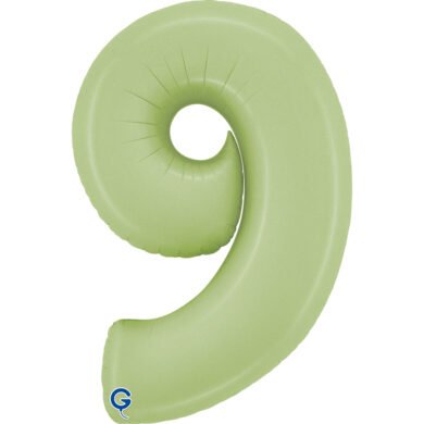 Folinis balionas 9 SATIN OLIVE GREEN, 102cm.