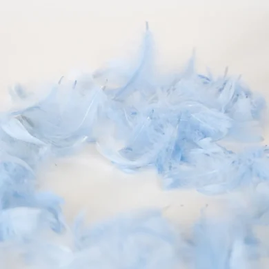Plunksnų konfeti LIGHT BLUE - 100vnt
