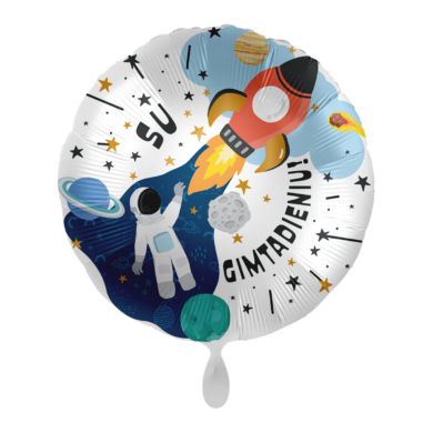 Folinis balionas SU GIMTADIENIU / BIRTHDAY OUTER SPACE