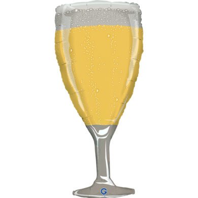 Folinis balionas CHAMPAGNE GLASS